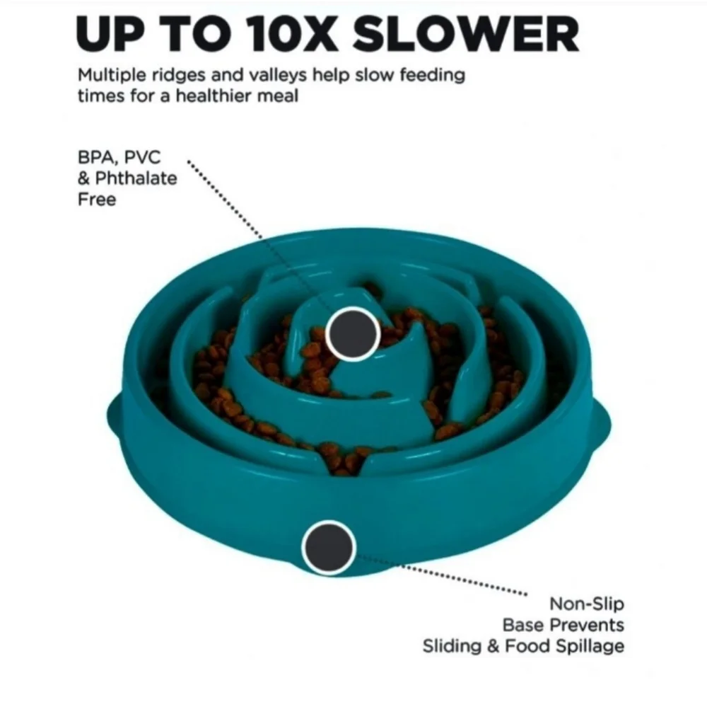 Outward Hound Slow Feed Large Dog Interactive Puzzle Bowl